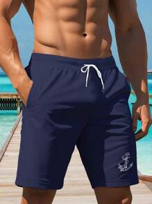 Pantalones cortos de hombre con estampado 3D, de apariencia informal y elegante, con tacto lujoso, con cordón en la cintura, perfectos para actividades al aire libre en verano
