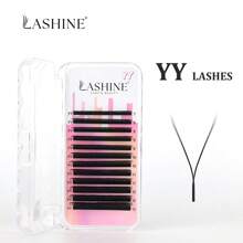 Lashine Lashine 12 Rows M Curl YY 3DW 4DW 5DW 6DW Lashs0.07mm 7-13mm Mix Natural Soft W Shape Lashes Supplies Premade Volume Fan Lashes Extension