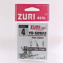 3 包 Zuri50922 鱼钩，适用于鲤鱼和梭子鱼，黑色圆形鱼钩 - 黑色 - 查看 8