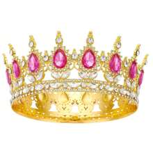 EBUDAE Queen Crown Rhinestone Wedding Crowns And Tiaras For Women Costume Party Hair Accessories Princess Birthday Crown Crystal Bridal Crown