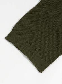 Suéter de punto de cuello redondo de corte holgado, estilo casual coreano, diseño único, oversized, camiseta de manga corta, apta para primavera/verano