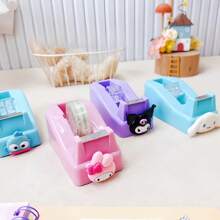 Sanrio Cute Desktop Non-Slip Sanrio Tape Cutter Transparent Tape Dispenser Cartoon Scrapbooking Tapecase Back To School