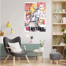 1pc Frameless Vintage Painting Anime Art Posters Decoration Game Room Bar Coffee Shop Bedroom Dormitory Wall Cartoon Modern Wall Arts Decoration Home Decoration Gifts ,Wall Art With Frame