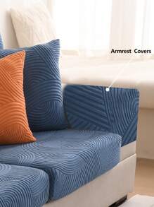 1 pieza Funda elástica para sofá, funda de cojín de tela reforzada con cobertura completa antideslizante, funda universal para sofá de 4 estaciones, decoración de habitación, cubierta protectora apta para mascotas, lavable a máquina, se ajusta a sofás en forma de L y de 1/2/3/4 plazas