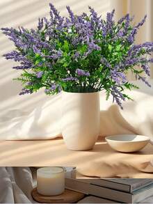 3pcs Artificial Calla Lily Flower Bouquet Potted Plant, Fake Greenery Craft Decor, Faux Plastic Shrub For Wedding, Home, Garden (5 Colors, Mix And Match) - Multicolor - View 7