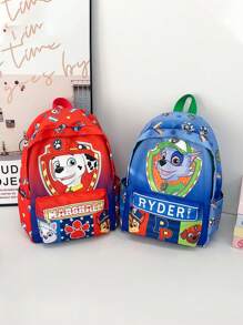 Paw Patrol Schoolbag For Kindergarten Children, 3-4-6 Years Old Backpack, Boy Paw Patrol Cartoon Bag, Lightweight And Large-Capacity Backpack, School Supplies, School Backpack, School Bag, Backpack For School, Back To School Backpack, School Bookbag, Back To School Bags, Waterproof, Portable, Classic Casual, Cute, Boys And Men, Perfect For Back To School, First Day Of School, Elementary School, Preppy Backpack For School