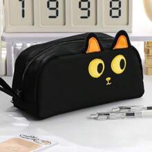 MSLSOZ Large Capacity Pencil Case Black Color, Cat Pencil Case,Pencil Pouch,Pen Bags Organizer For Office College School,Pencil Pouch For Girls Boys,Back To School,School Supplies