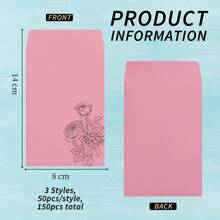 150 قطعة مظاريف صغيرة ملونة للعملات مع 100 دبوس ورق، مظاريف بذور لاصقة معاد استخدامها، أكياس بذور "لتنمو المحبة"، أجزاء تخزين صغيرة للحديقة والمكتب أو هدايا الزفاف