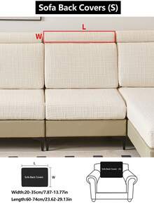 1件装四季通用弹力沙发套，柔软绒面面料，防滑防水，全包覆式沙发垫套，可机洗，宠物友好，适用于L型及1/2/3/4座沙发，250克加厚绒面 - 白色 - 查看 14