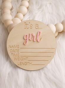 2 Stücke "IT'S A Boy" "IT'S A Girl" 3D Holzbuchstaben Wörter, Neugeborenen Fotografie Requisiten, Holzschild für Babyparty Junge und Mädchen, Geschenk zu Ostern für Mädchen/Jungen