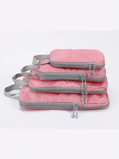 4pcs/Set Portable Business Travel Organizer Bags, Simple & Fashionable, Multi-Functional Vertical Style, Waterproof