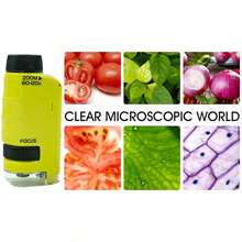 The Miniscope, Mini Portable Microscope, Miniscope Portable Microscope ,Handheld Pocket Microscope For Scientific Experiment - Yellow - View 2