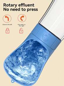 PETSIN 1 pezzo Bottiglia d'acqua portatile per animali domestici con ciotola, tazza d'acqua per cani da passeggio, articoli per cani da esterno