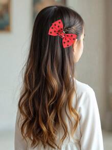 2pcs Red Ladybug Hair Bows For Girls Cute Laybug Grosgrain Ribbon Bow Alligator Clips Adorable Polka Dot Ladybug Insect Bow Hair Clips Birthday Holiday Gifts Bow Barrettes Girls Pigtail Bow Hairpins Kids Hair Accessories