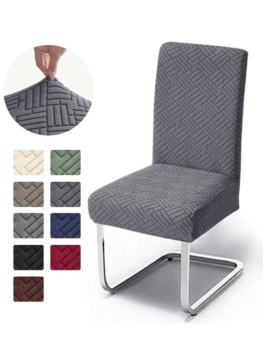Bộ 1/2/4 tấm bọc ghế Jacquard, kích thước универсальный (phù hợp với mọi loại ghế), màu trơn, có chun co giãn, thích hợp cho đám cưới, khách sạn, tiệc chiêu đãi và các dịp khác.