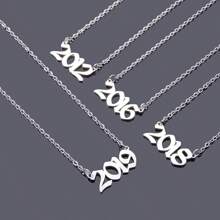 1 pieza Collar con colgante simple y de moda para mujer con años del 1980 al 2025