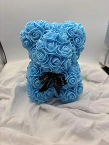 1pc 20cm Rose Bear, Handcrafted Rose Teddy Bear PVC Gift Box, Used For Mother's Day, Christmas, Valentine's Day, Friends' Day, Anniversary And Bride Gifts - Multicolor - View 15