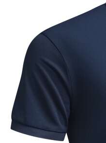 Men's Casual Polo Shirt, Glossy Fabric, Versatile For Daily Commute, Breathable Quick-Dry Tops For Spring/Summer
