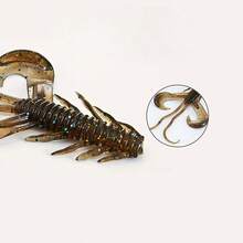 10 件 10 厘米/3.7 克仿真硅胶虾鱼饵，浮动 TPE 材质软摆动饵，钓鱼配件 - 彩色 - 查看 7