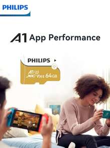 PHILIPS Cartes mémoire haute performance PHILIPS, puces de haute qualité, fonctionnement stable, compatibles avec divers produits électroniques, répondant aux besoins d'enregistrement d'images haute définition et de stockage de données, simples d'utilisation, plug and play!