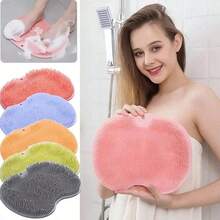 1 Multifunctional Silicone Bath Mat - Back And Foot Scrub Pad, Non-Slip Massage Pad For Shower - Multicolor - View 2