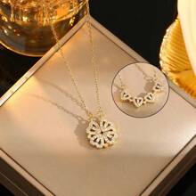 1 Peça Colar de Trevo com 2 Maneiras de Usar, Colar Gargantilha Elegante e Fashion para Mulheres, Joia Versátil e Elegante como Presente para Amante ou Mãe