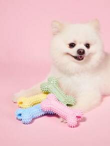 PETSIN Dog Chew Toys, Hollow Spike Bone For Small Dogs To Grind Teeth & Relieve Boredom, Durable Pet Chewing Balls Supplies - Multicolor - View 1