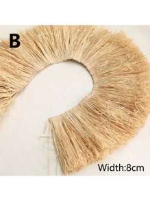 1m natürliche Raffiabast Stroh Quasten Gras Girlande Ornament Hochzeit Party Wohnzimmer Schlafzimmer Hintergrund Dekorationen