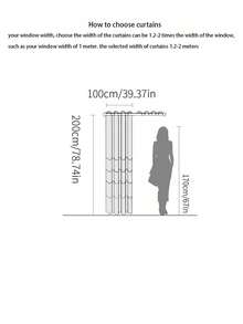 1 件简约串珠窗帘，适用于客厅、卧室、厨房、房间隔断 - 灰色 - 查看 2