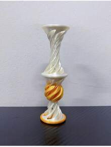 1 3D打印螺旋形坐立不安玩具，弹力球，缓解压力的桌面装饰，办公室礼物，万圣节圣诞派对小礼物，派对小礼物 - 彩色 - 查看 12