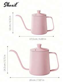 shoxil 1 件不锈钢带盖咖啡壶、咖啡壶、滴滤咖啡制作工具-350ml/12oz、600ml/20oz - 咖啡壺 - 查看 6