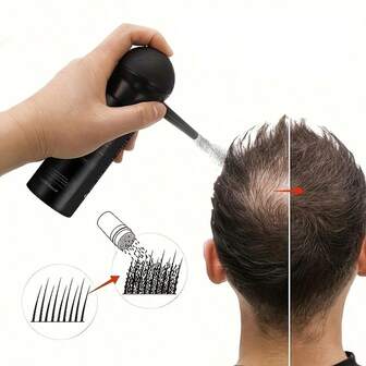 头发增厚纤维和造型套装头发增厚纤维粉，可立即使稀疏头发变厚