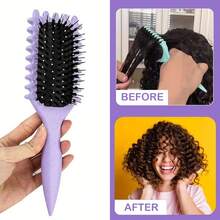 1 件卷发梳 | 2025 专业卷发梳，打造完美卷发、波浪卷和卷发 - 防毛躁、顺滑，沙龙品质造型 - 彩色 - 查看 7