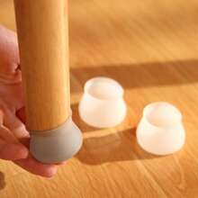 3/12 peças de capas de silicone para pernas de cadeira, protetores antiderrapantes para pernas de móveis, almofadas antiderrapantes para piso de mesa e cadeira, outros tipos de acabamento de metal, reduzem o ruído, adequadas para decoração de casa - reutilizáveis