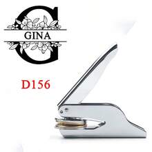 Custom Your Wedding Embosser, Napkin Embosser, Envelope And Invitation Embosser, Personalized Embosser Stamp, Custom Embosser Stamp, Personalized Wedding Embosser, Initials Embosser, Paper Embosser, Monogram Embosser Personalized Initials Embosser Stamp, Monogram Embosser - Silver - View 37