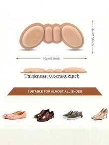 10pcs/20pcs Anti-Friction Insoles, Premium Foam Heel Pads For Too Large Shoes Insert Grip, Rear Heel Cushion Protector Lined Heel Slide Pads, Loose Shoe Pad Filler Outdoor And Travel Essential Travel Essentials Travel Accessories Vacation Summer Holiday Back To School - Multicolor - View 2