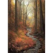 1pc Wall Arts Posters Optional Frame Nordic Autumn Farmhouse Landscape Poster Prints For Living Room Home Decor Abstract Rustic Scenery Canvas Painting Wall Art Vintage - Multicolor - View 82