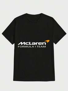 Para hombre,Camisa con estampado de "McLaren  Team"-Estilo de Fórmula 1 y de Equipo,Camiseta - Negro - Ver 1