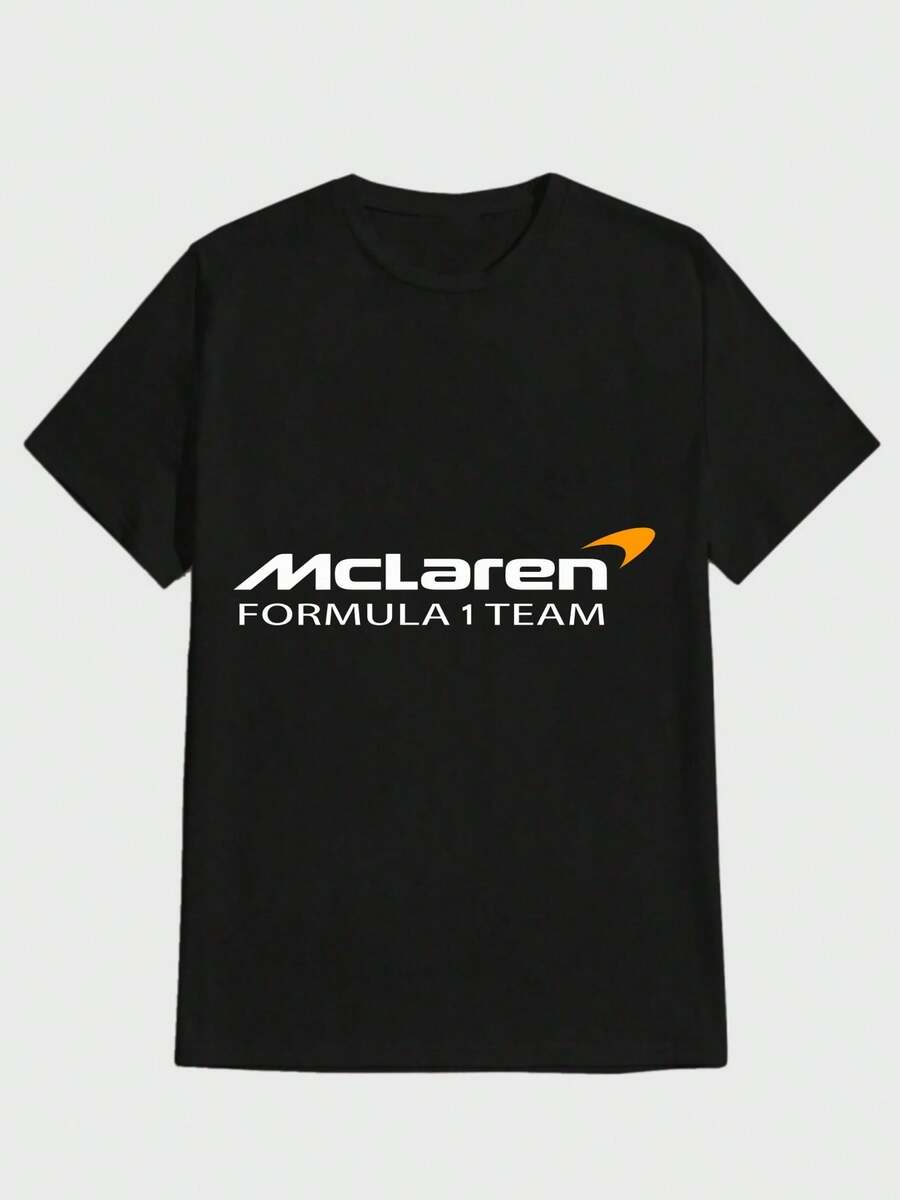 Para hombre,Camisa con estampado de "McLaren  Team"-Estilo de Fórmula 1 y de Equipo,Camiseta - Negro - Ver 1
