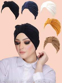 1pc Minimalist Solid Color Beanie Hat, Flattering Design For Daily Use