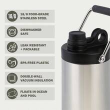 1 2 Gallon DoubleWall VacuumSealed Insulated Stainless Steel Water Jug With Carrying Handle - 1 - View 6