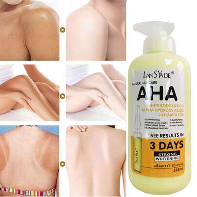 مرطب ومغذي للجسم بغسول تفتيح الجلد المعزز بالنياسيناميد لتلطيف وتجفيف البشرة