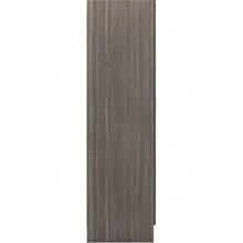 Seconique Mirrored 2 Door Wardrobe In Black Wood Grain - Black - View 5