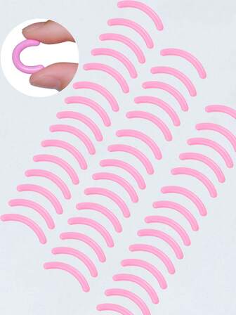 50/5 piezas Almohadilla de repuesto para rizador de pestañas, almohadilla de goma de silicona de repuesto para rizador de pestañas universal, tiras de cojín suave rosa, maquillaje, barato, decoración de habitación, tocador, viaje, dormitorio, accesorios de maquillaje, rizador de pestañas, barato, rellenos de calcetines, maquillaje, herramientas de maquillaje, cosas baratas, regalos, regalos para mujeres, regalos de Navidad