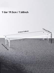 Acrylic Display Stand, 1pc Transparent Acrylic Display Tube Stand Holder For Perfume, Cosmetics, Cupcakes And Desserts, 1/2/3 Tier Shelves (Single Tier Approx. 20cm Width, 2/3 Tier Approx. 30cm Width)