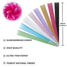 200/100/50+1-Pack Pre-Rolled Cones Kit: 100/50pcs King Size 110mm Tapered Cones + 1pc Cone Loader | Slow Burning Multicolor Rolling Papers With Filters & Packing Tubes | Single Use Smoking Accessories - Multicolor - View 3