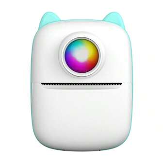 Reletech Mini Portable Printer With 1 Roll Of Printing Paper, Ink Free Sticker Printer, Mini Thermal Printer For Notes/Photos/Stickers/Labels/Receipts, Suitable For IPhone Pocket Printer, Android