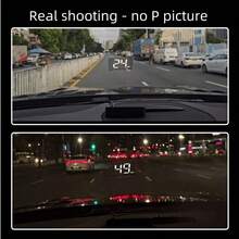 New Hot-Selling HUD Car Head-Up Display, On-Board High-Definition Speedometer Compass Beidou Gps Driving Early Warning Instrument. Car Universal Windshield Projection HUD, Digital GPS Speedometer With MPH Speed - Multicolor - View 3