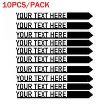 5pcs/10pcs Custom Metal Garden Tags, Vegetable Labels, Flower Labels, Herb Labels, Plant Tags, Floral - Black - View 10