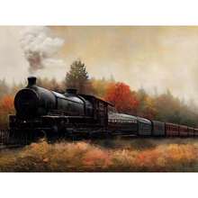 1pc Wall Arts Posters Optional Frame Nordic Autumn Farmhouse Landscape Poster Prints For Living Room Home Decor Abstract Rustic Scenery Canvas Painting Wall Art Vintage - Multicolor - View 58